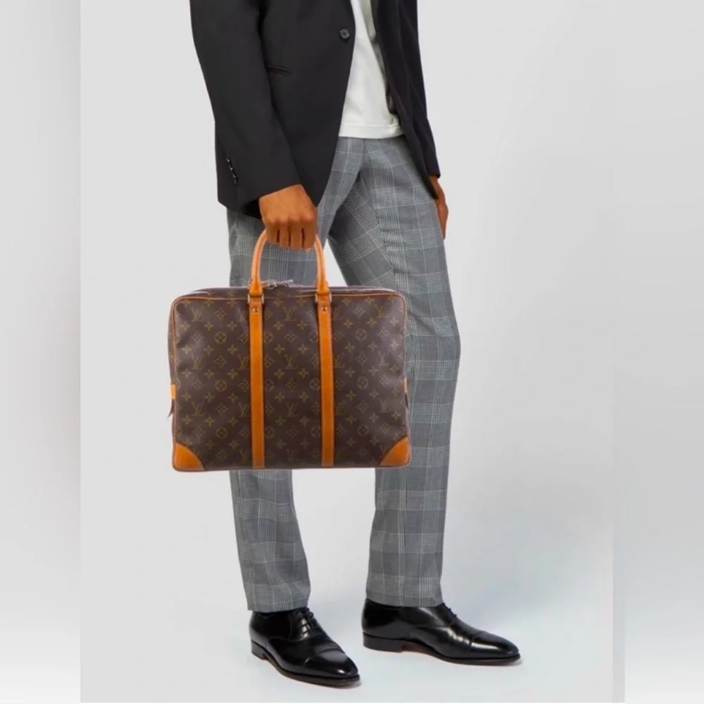 Louis Vuitton Monogram Porte Documents Bag - 💼 Voyage Laptop Case 👜 - Picture 2 of 16